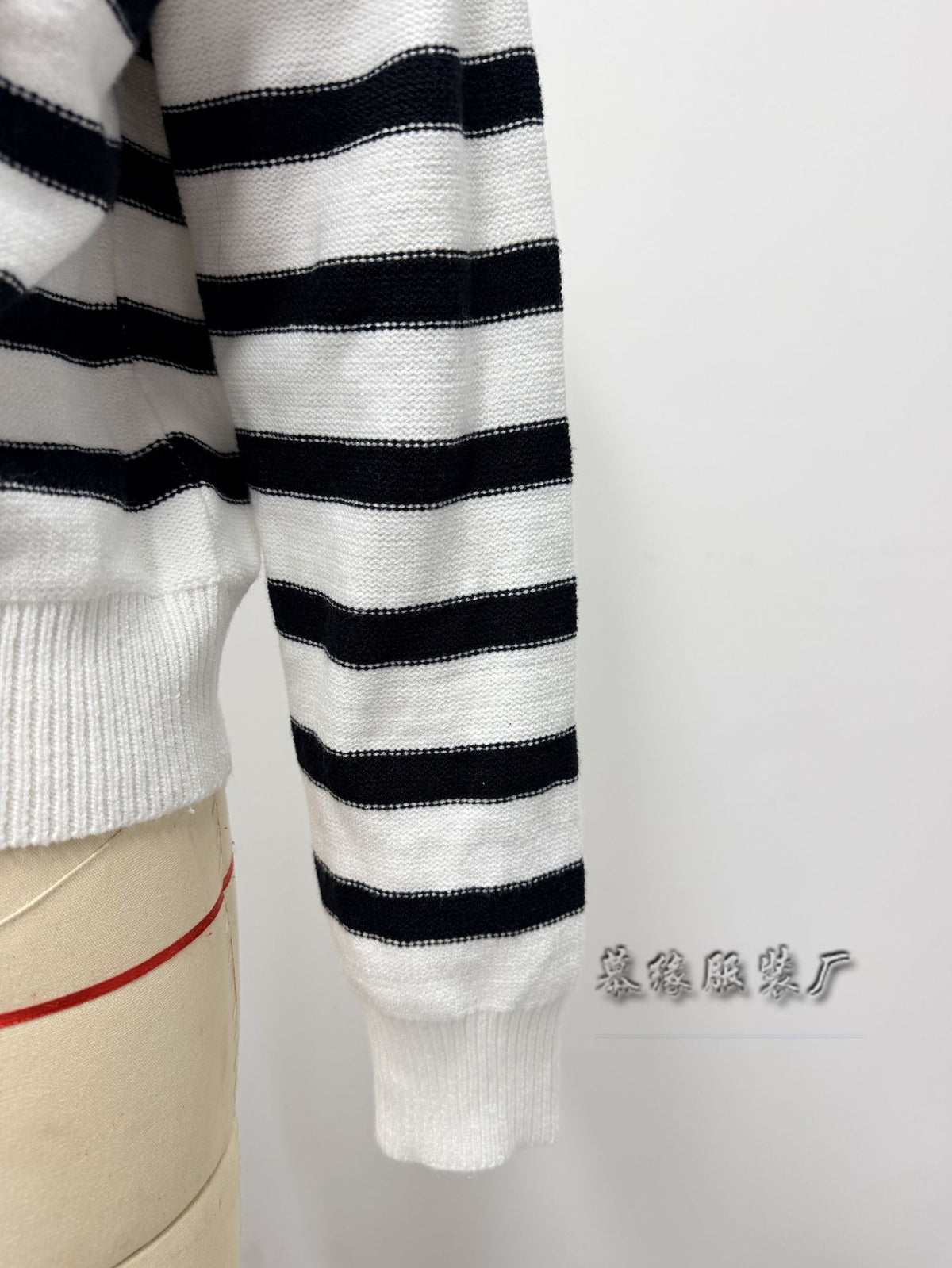 Women Striped Off Shoulder Sweater Asymmetric Knit Top