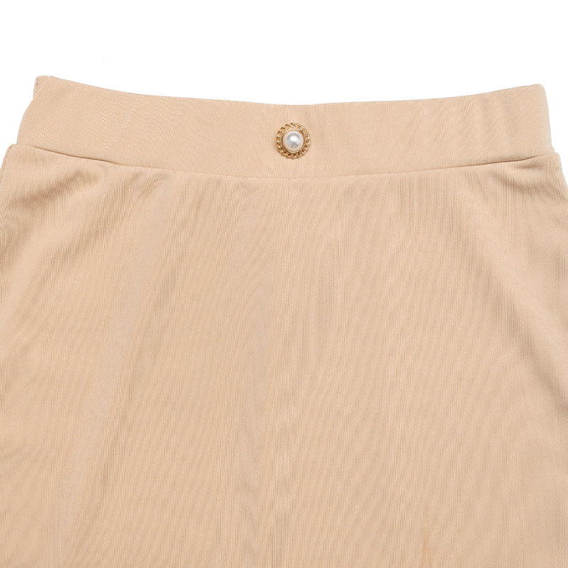 Elegant A-line Tiered Ruffled Midi Skirt