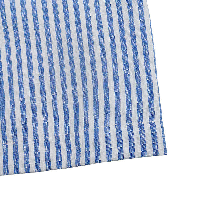 Striped Woven Jumpsuit Resort Strapless Wide Leg