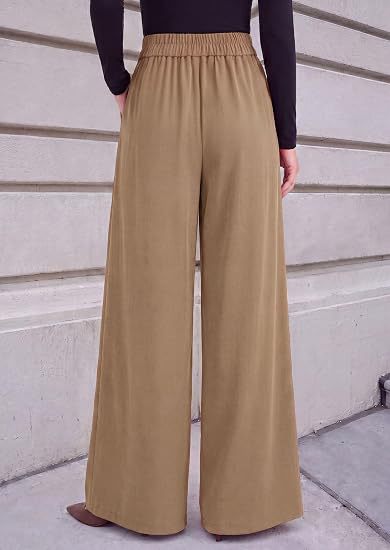 High Waist Wide Leg Dress Pants Business Casual Trousers