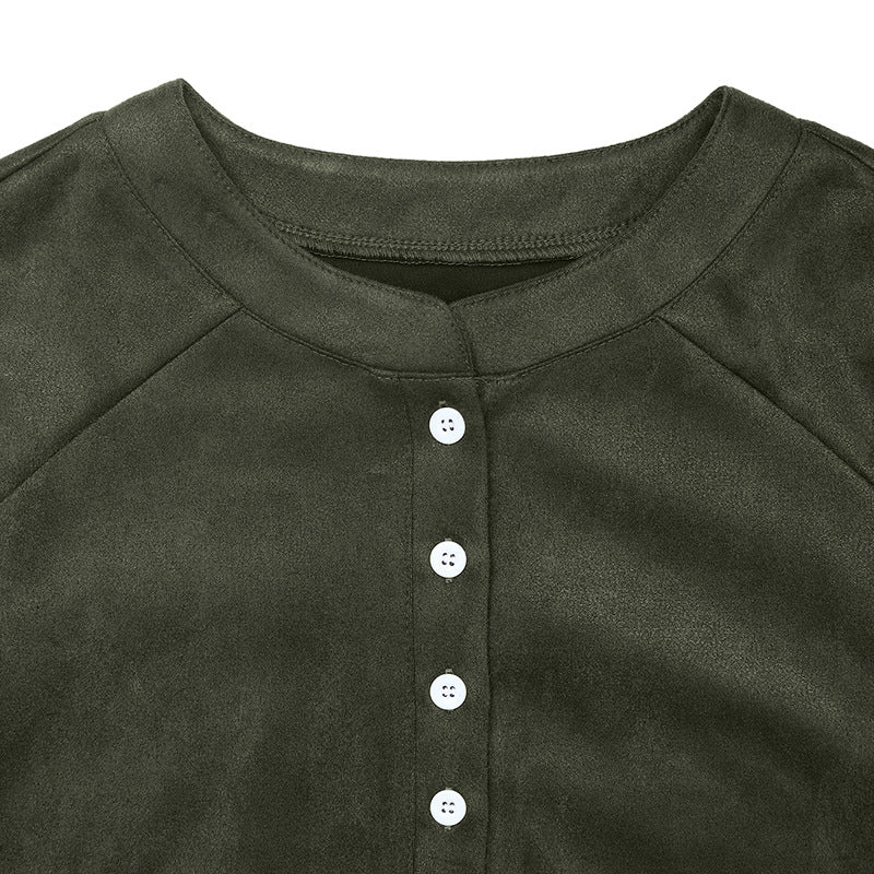 Sweet Vintage Long Sleeve Sweatshirt Dress