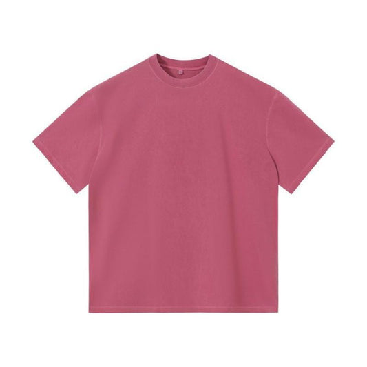 Acid Wash Slim Fit Cotton Crew Neck Short Sleeve Tee