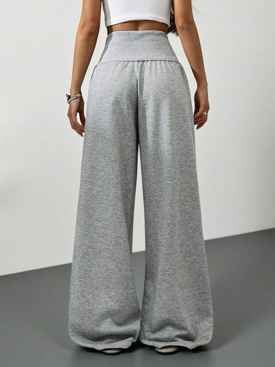 Women's High Waist Wide Leg Sweatpants Drawstring Pants