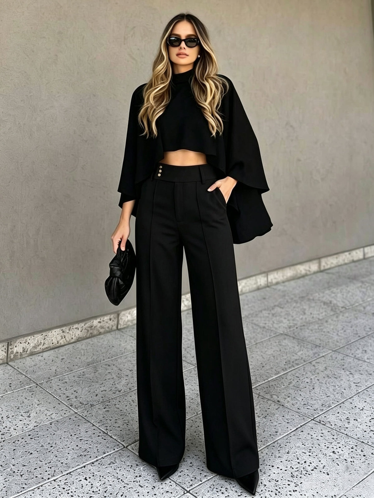 Women's High Waisted Wide Leg Dress Pants