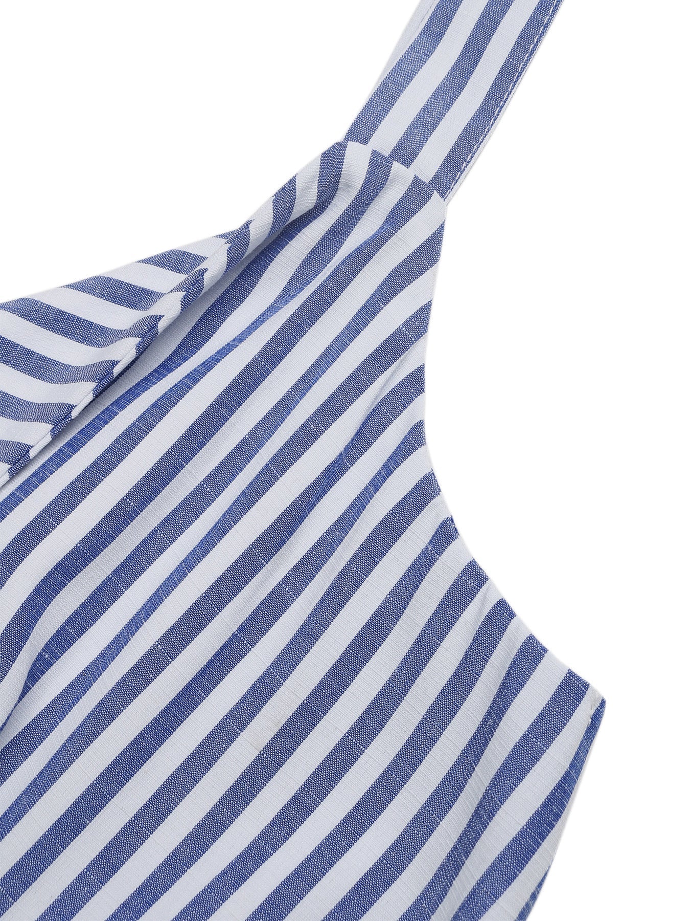 Striped Cutout Wide Leg Jumpsuit Sleeveless Summer