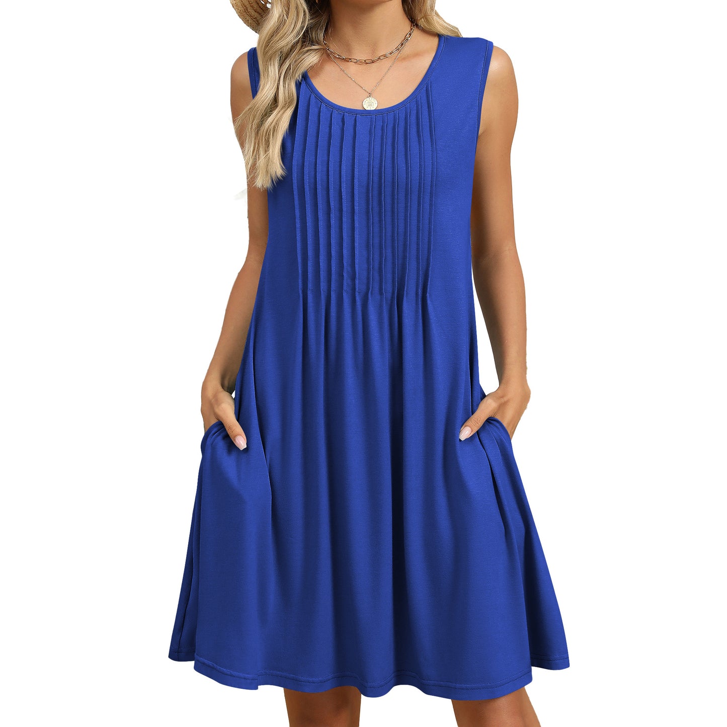 Boho Style Casual Sundress with Pockets for Women
