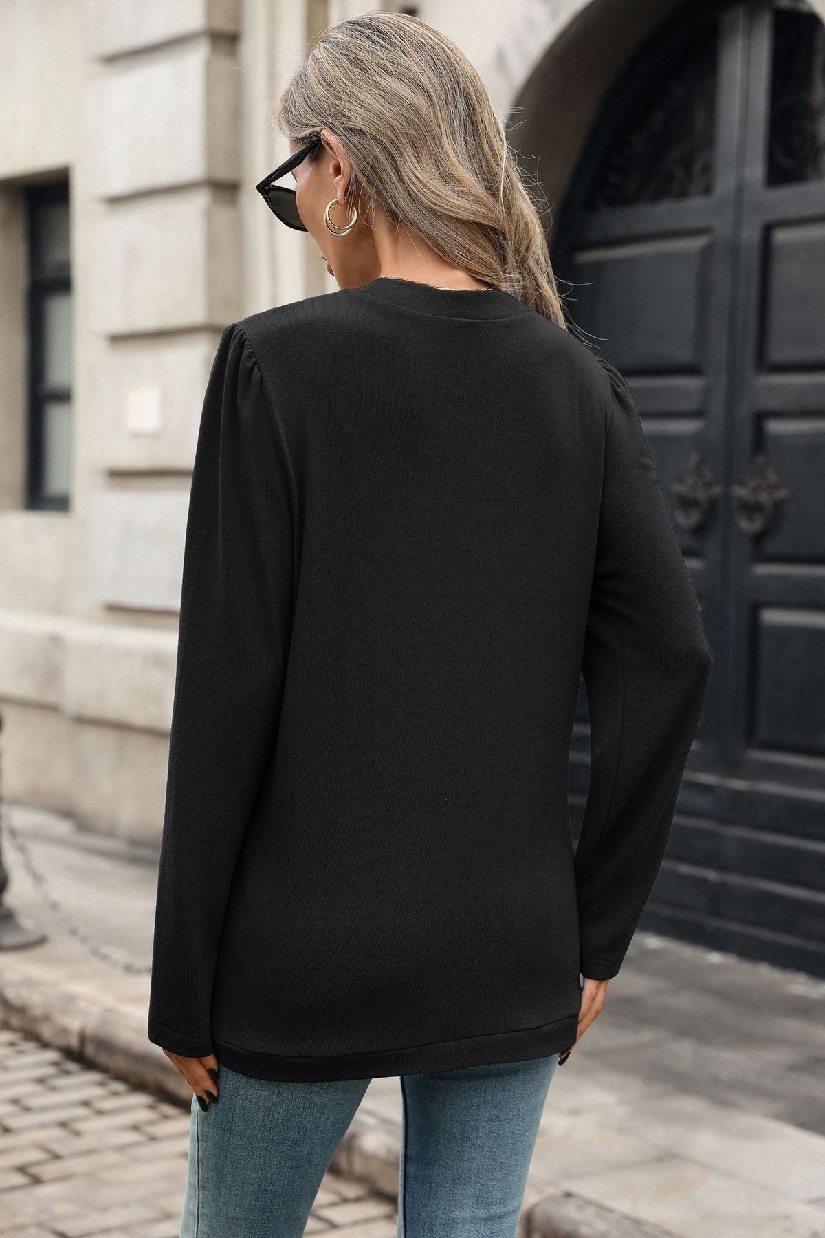 Women's Open Front Knit Cardigan Long Sleeve Solid Blazer