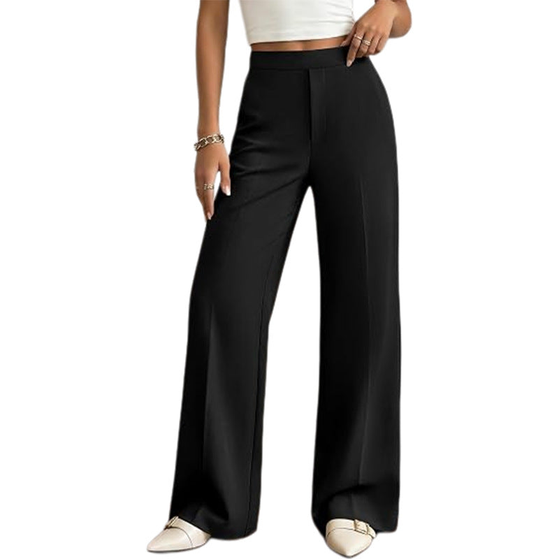 Women's High Waisted Wide Leg Dress Pants with Pockets