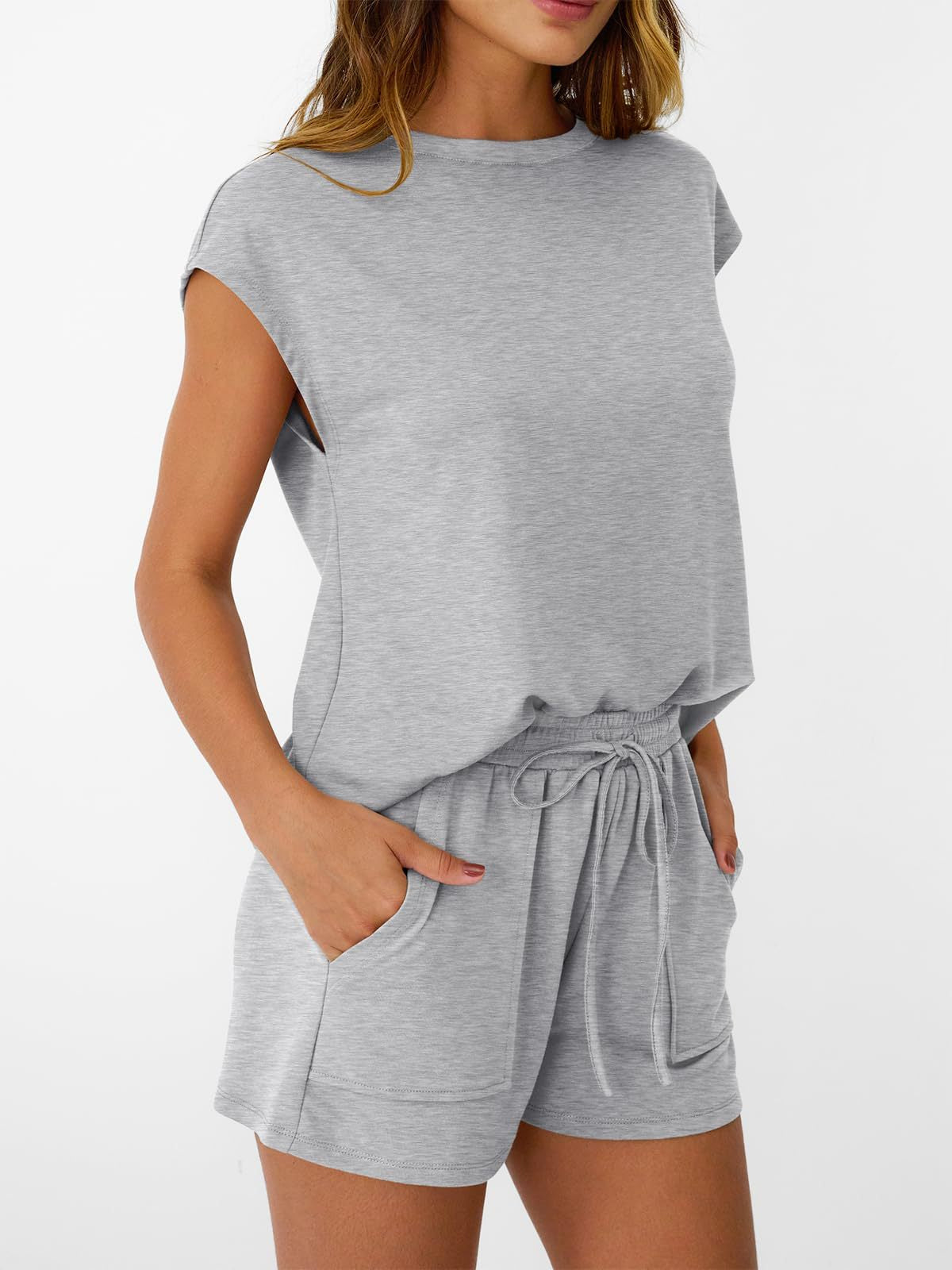 Casual Short Sleeve Top and Shorts Two Piece Summer Set Women