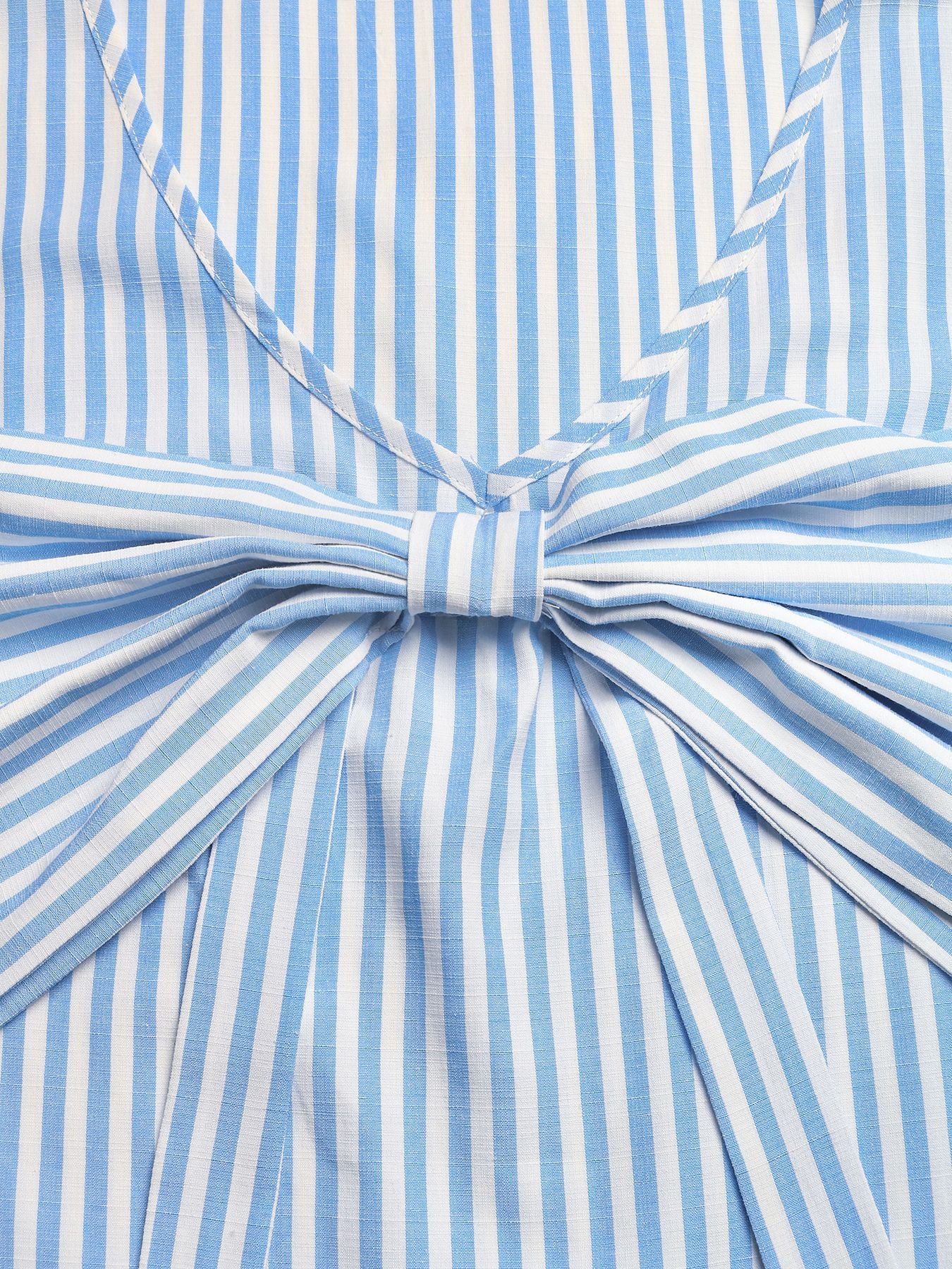 Striped V-Neck Summer Bow Top & Shorts Set Lounge Outfit