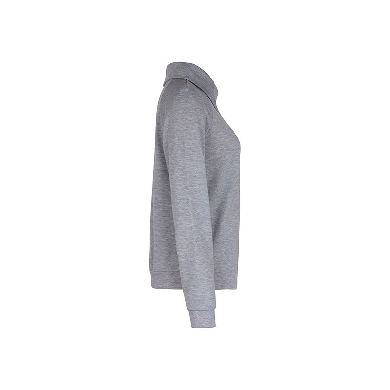 Solid Color Long-sleeved Lapel Sweater Women's Autumn