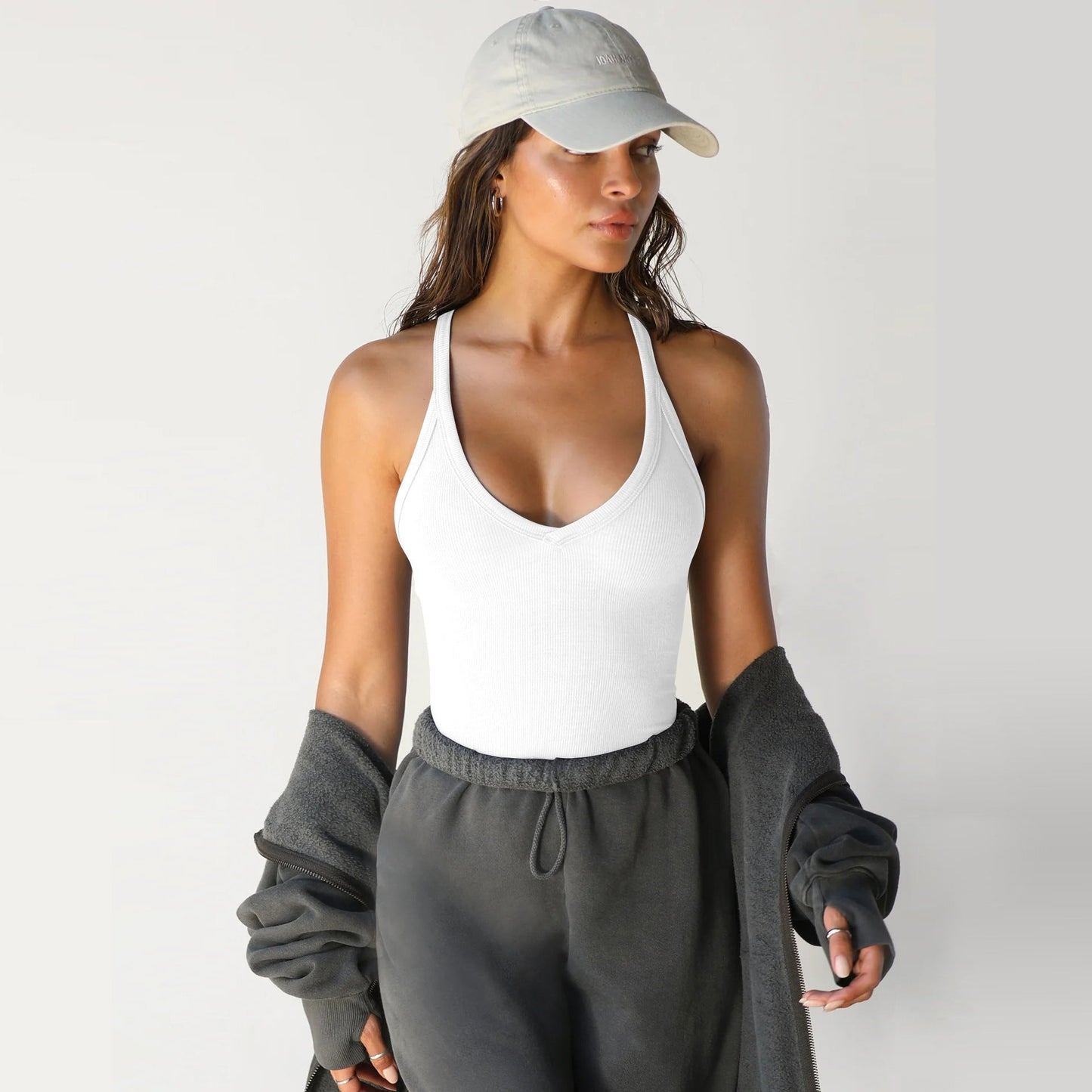 Knitted Vest Slim-Fit BM Top Women’s Trendy Inner Shirt