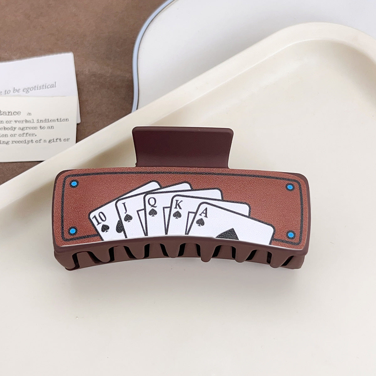Western Cowgirl Hair Claw Clip, Retro Graphic Print