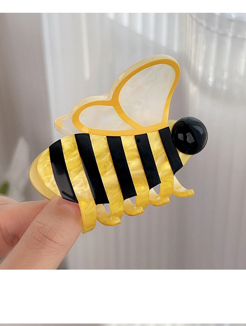 Butterfly & Bee Hair Claw Clip, Medium Whimsical Style
