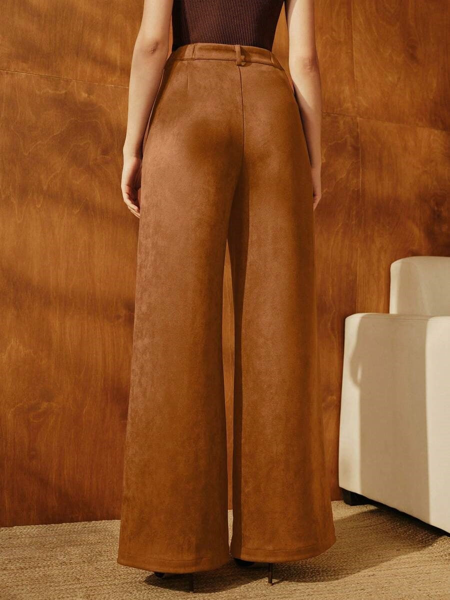 Women's High Waist Wide Leg Dress Pants Vintage Workwear