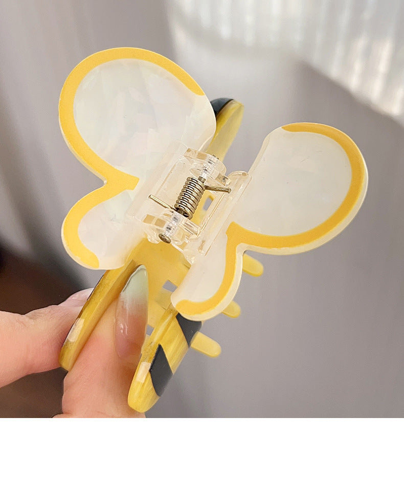 Butterfly & Bee Hair Claw Clip, Medium Whimsical Style
