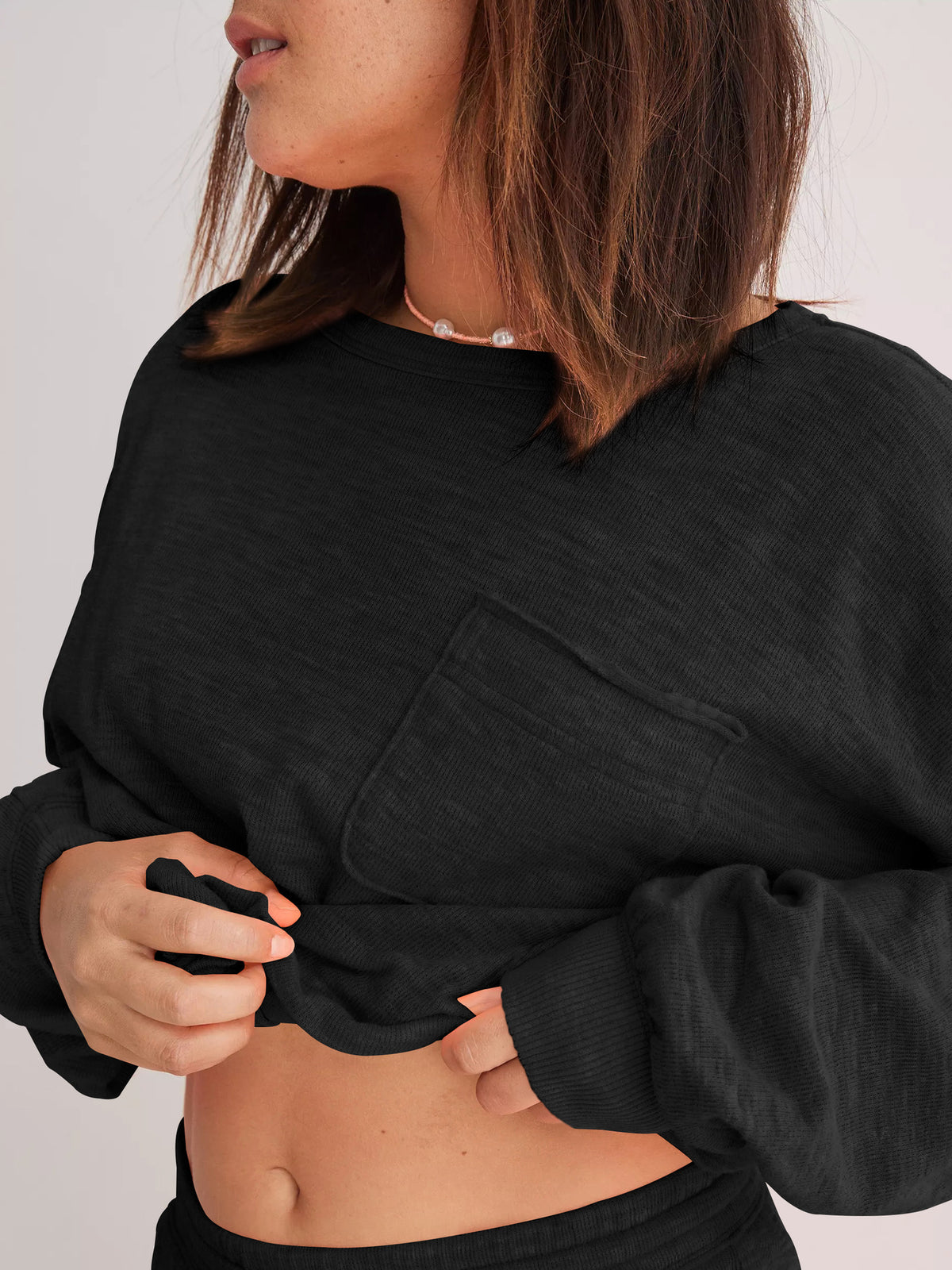 Womens Oversized Crewneck Streetwear Sweatshirt Top