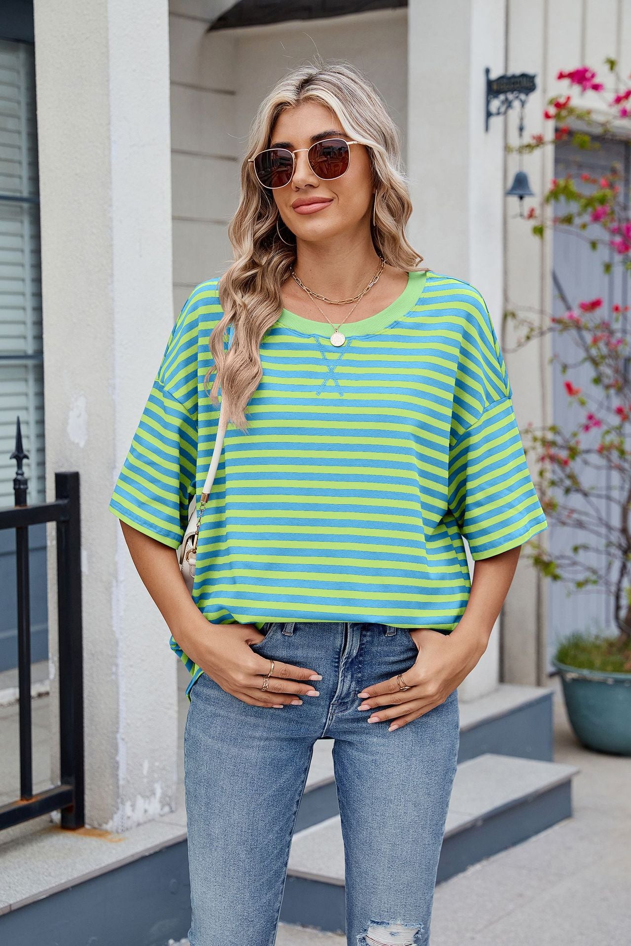 Womens Oversized T Shirts Loose Fit Crewneck Short Sleeve Tops