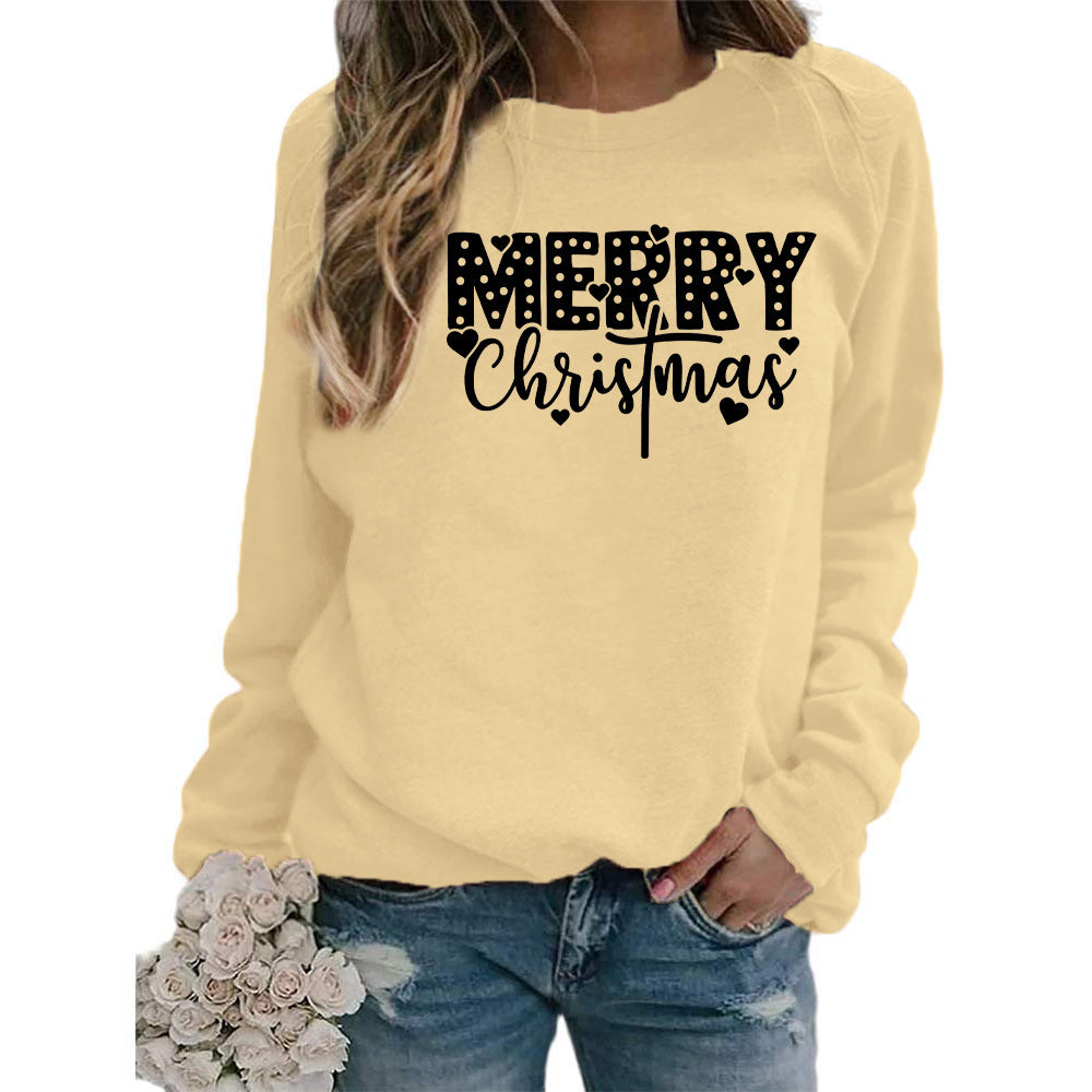 Women's Merry Christmas Graphic Crewneck Sweatshirt