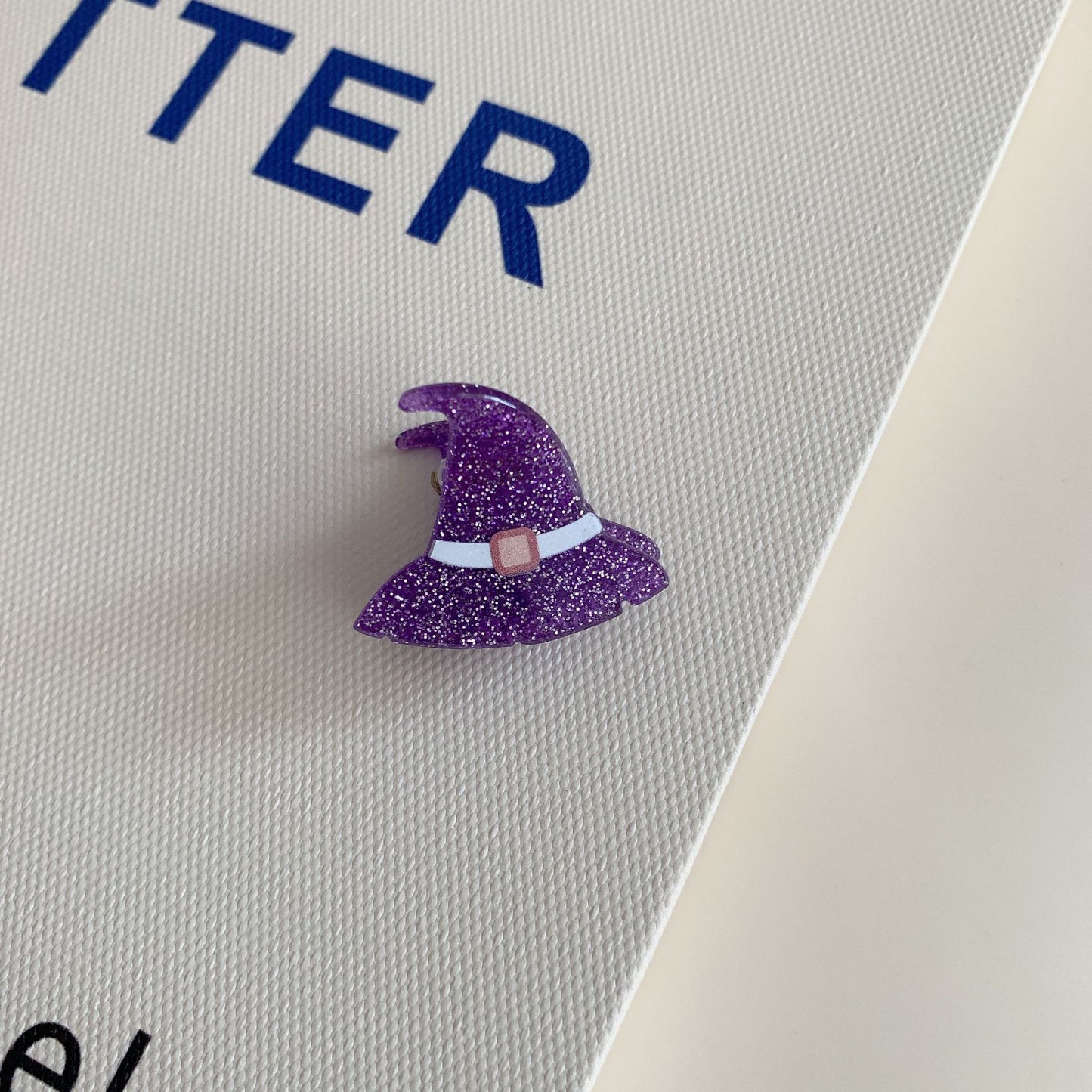 Halloween Mini Hair Claw Clips, Spooky Acrylic Styles