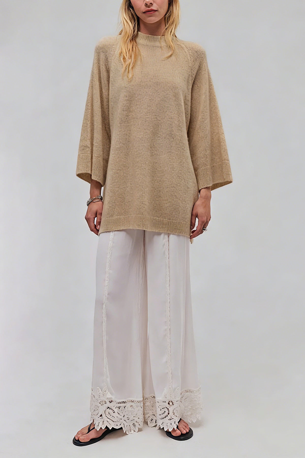 Women's Oversized Chunky Crew Neck Pullover Sweater