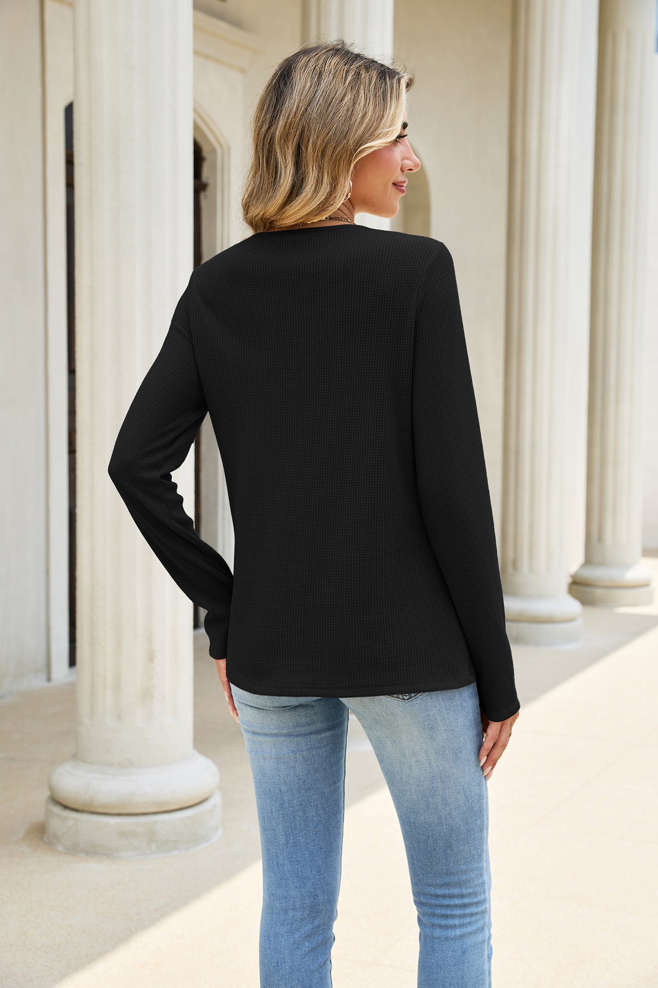 Solid  Blouse Floral Lace Casual Boutique Top