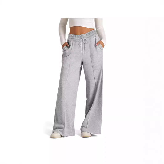 Women’s Wide Leg Pants High Waist Drawstring Casual Trousers