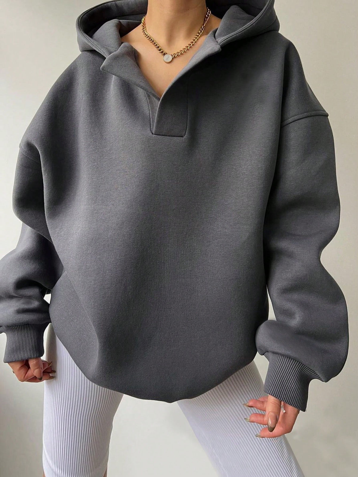 Women's Oversized Hoodie Casual Long Sleeve Solid Pullover