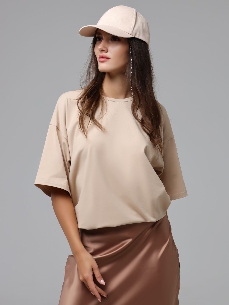 Solid Oversized T Shirt Loose Fit Crewneck Casual Tee