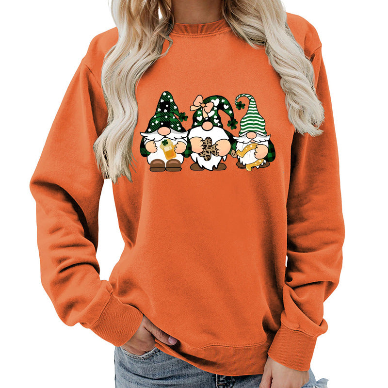St. Patrick's Day Gnomes Oversized Crewneck Sweatshirt