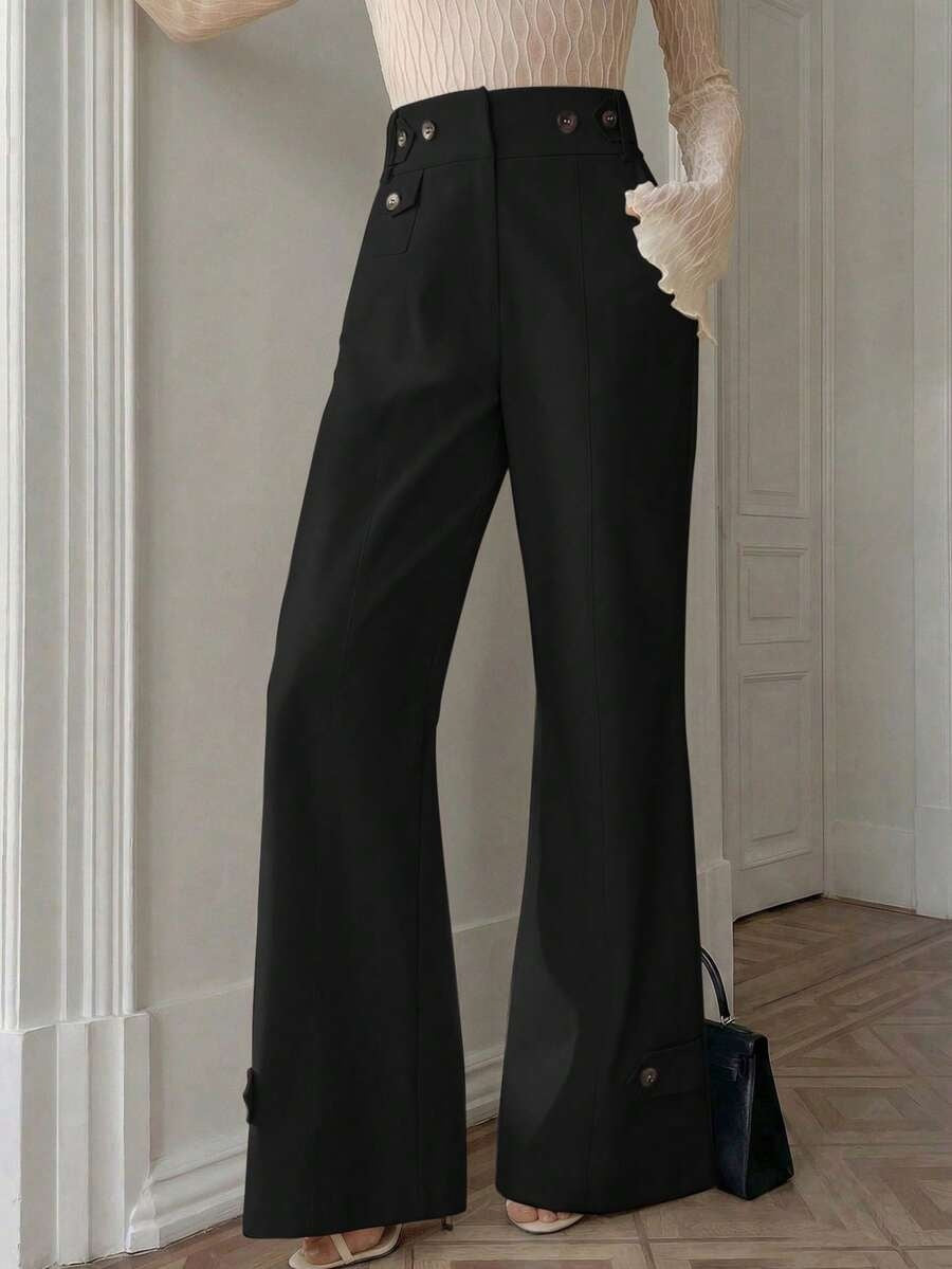 Women's High Waisted Flare Dress Pants Business Casual Work