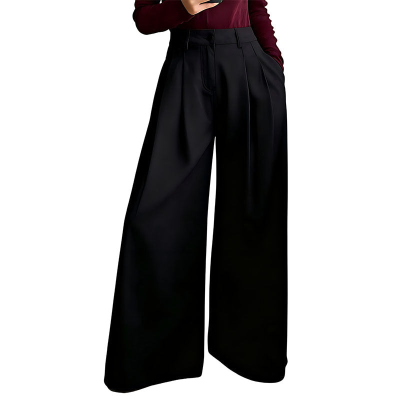 Women's High Waisted Wide Leg Baggy Jeans Casual Cotton