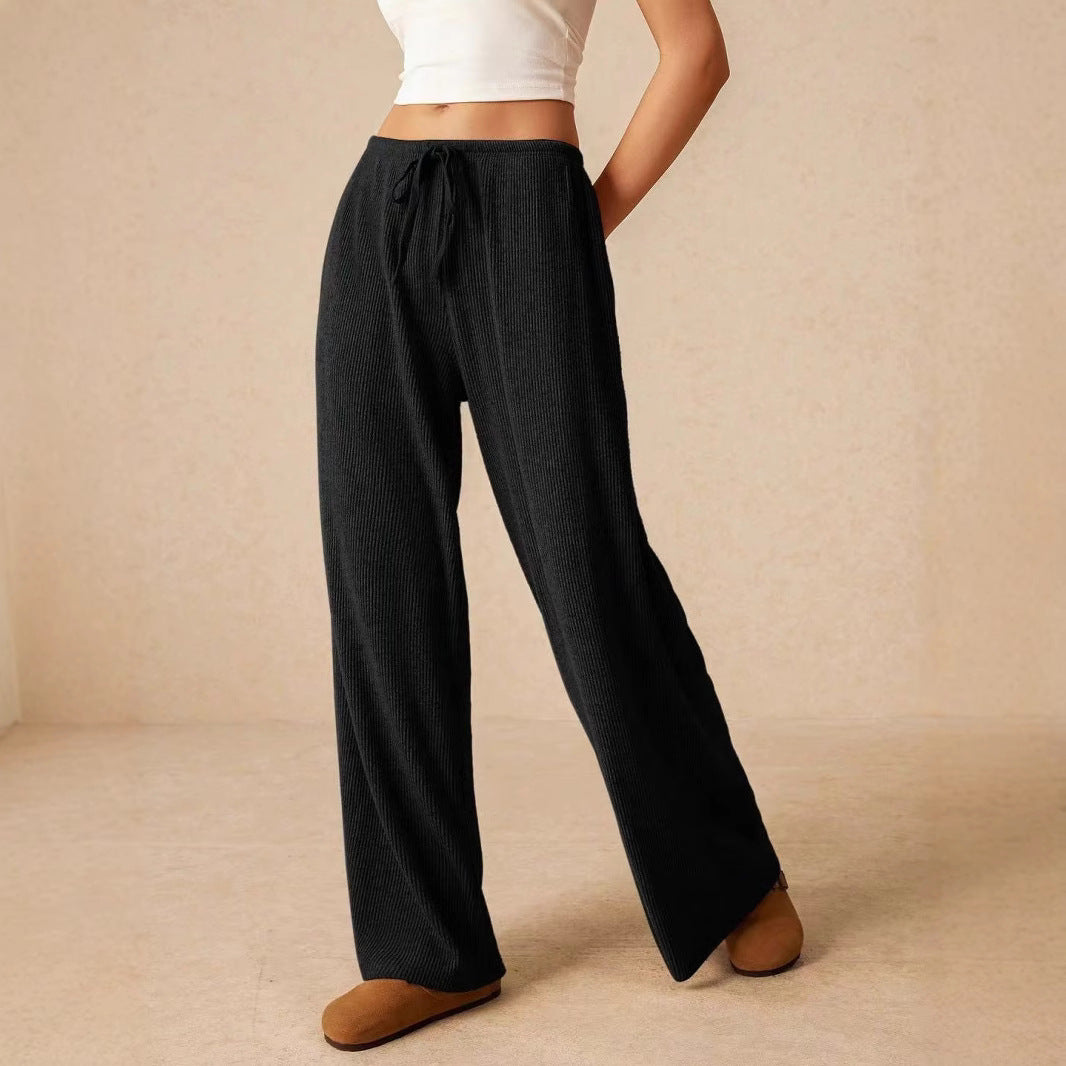 Wide Leg Pants High Waist Casual Loose Fit Long Trousers