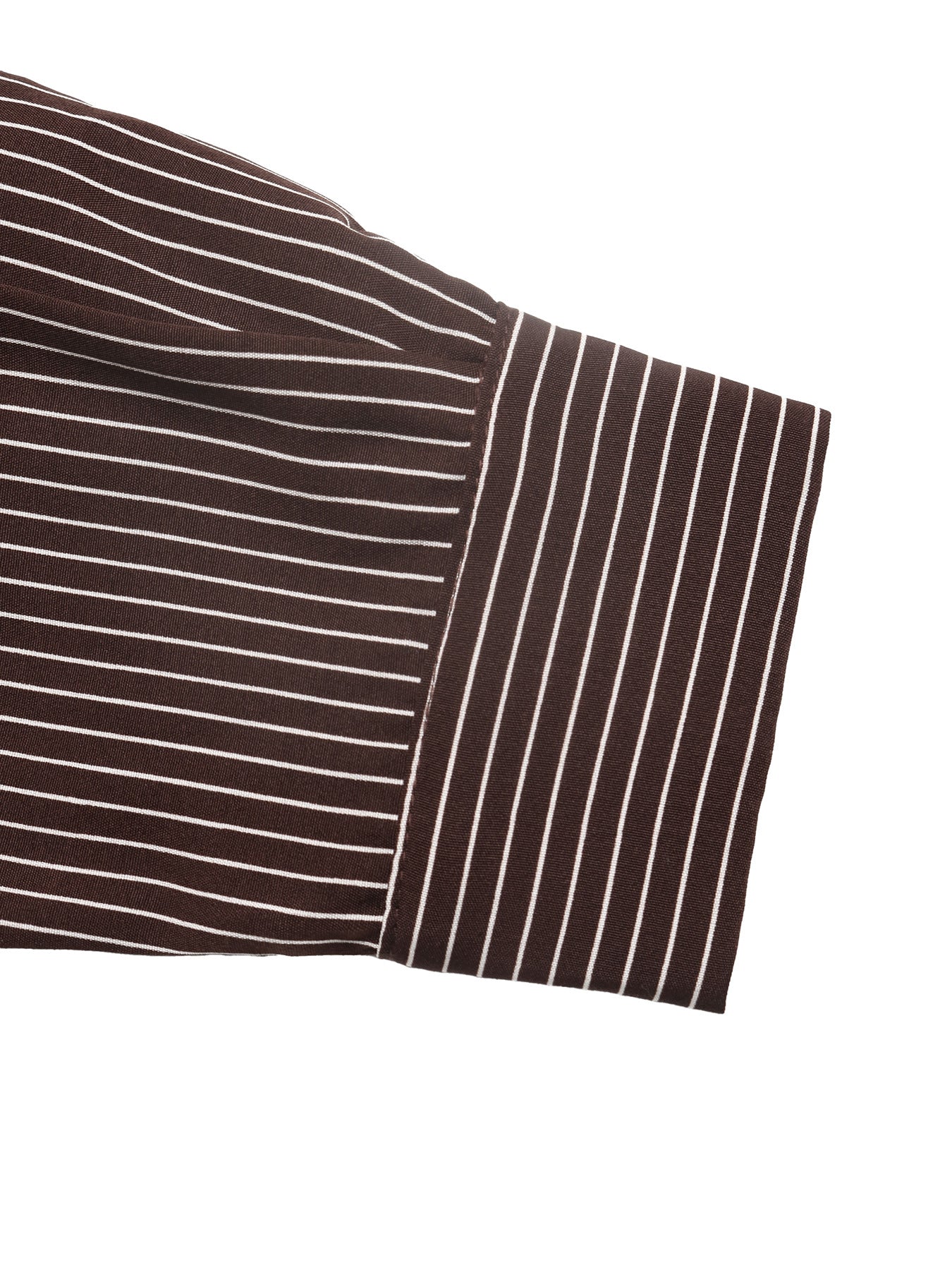 Striped Shirt Romper Long Sleeve Button Front Jumpsuit