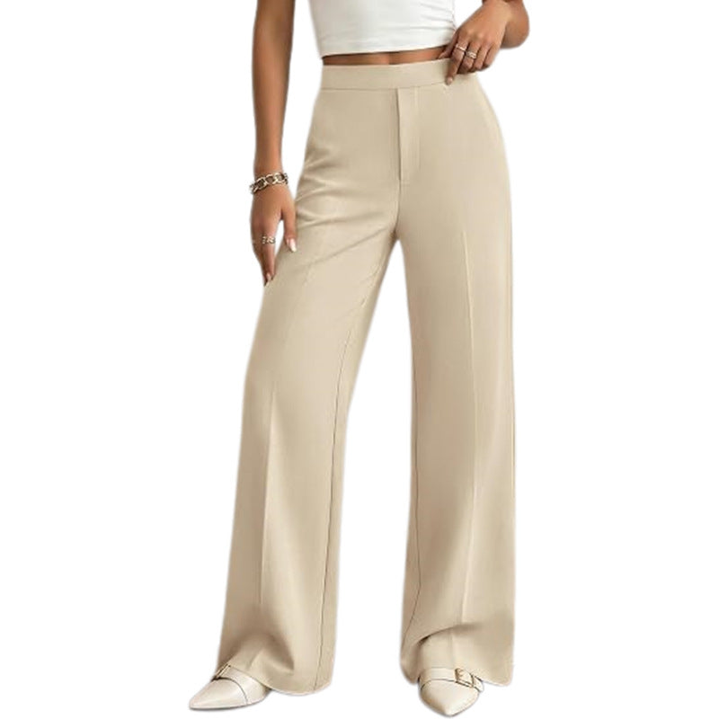 Women's High Waisted Wide Leg Dress Pants with Pockets