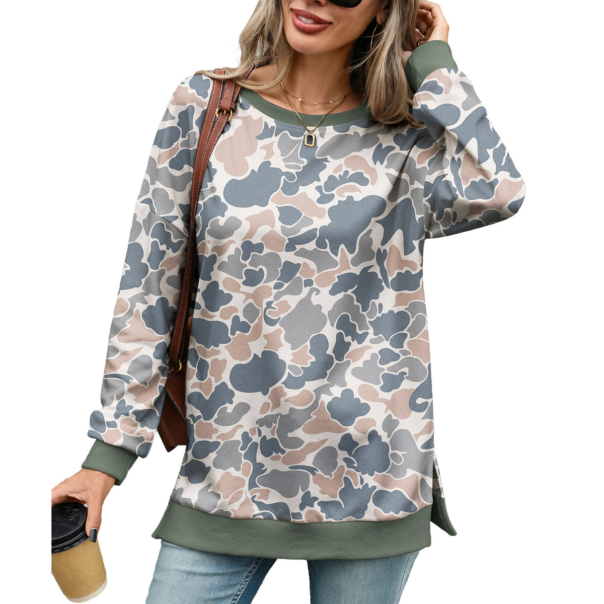 Women's Crewneck Sweatshirt Long Sleeve Print Pullover