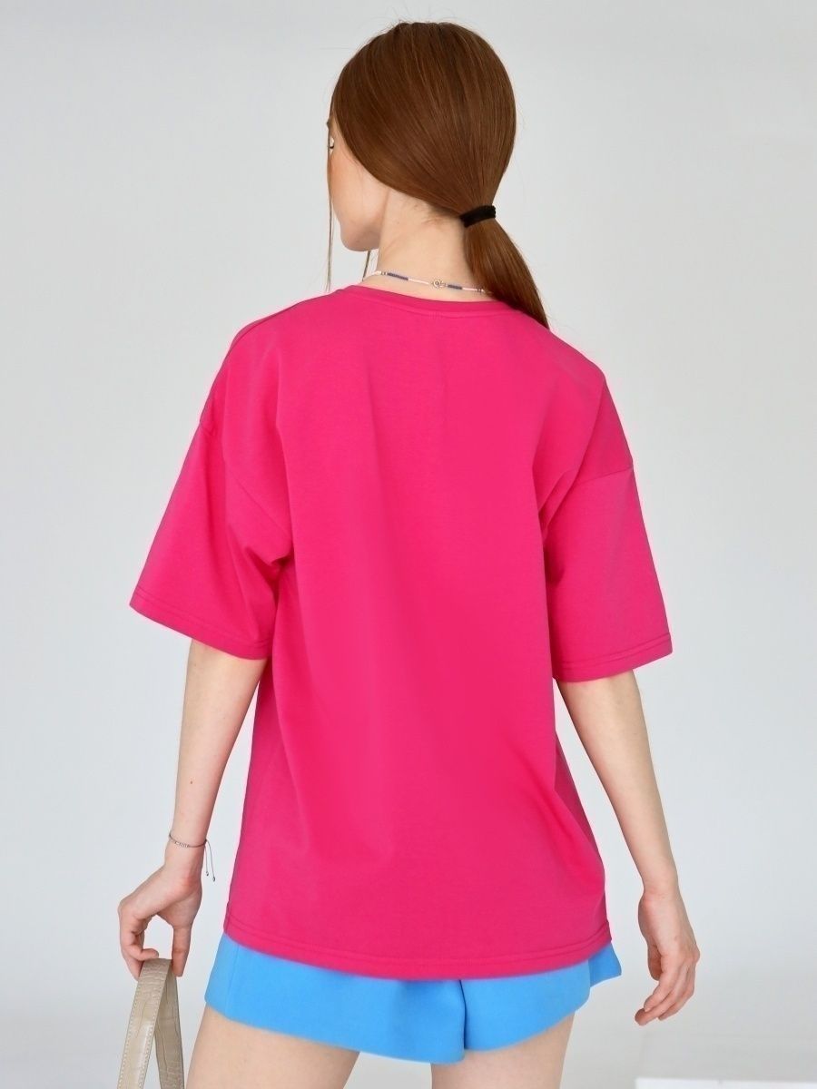 Solid Oversized T Shirt Loose Fit Crewneck Casual Tee