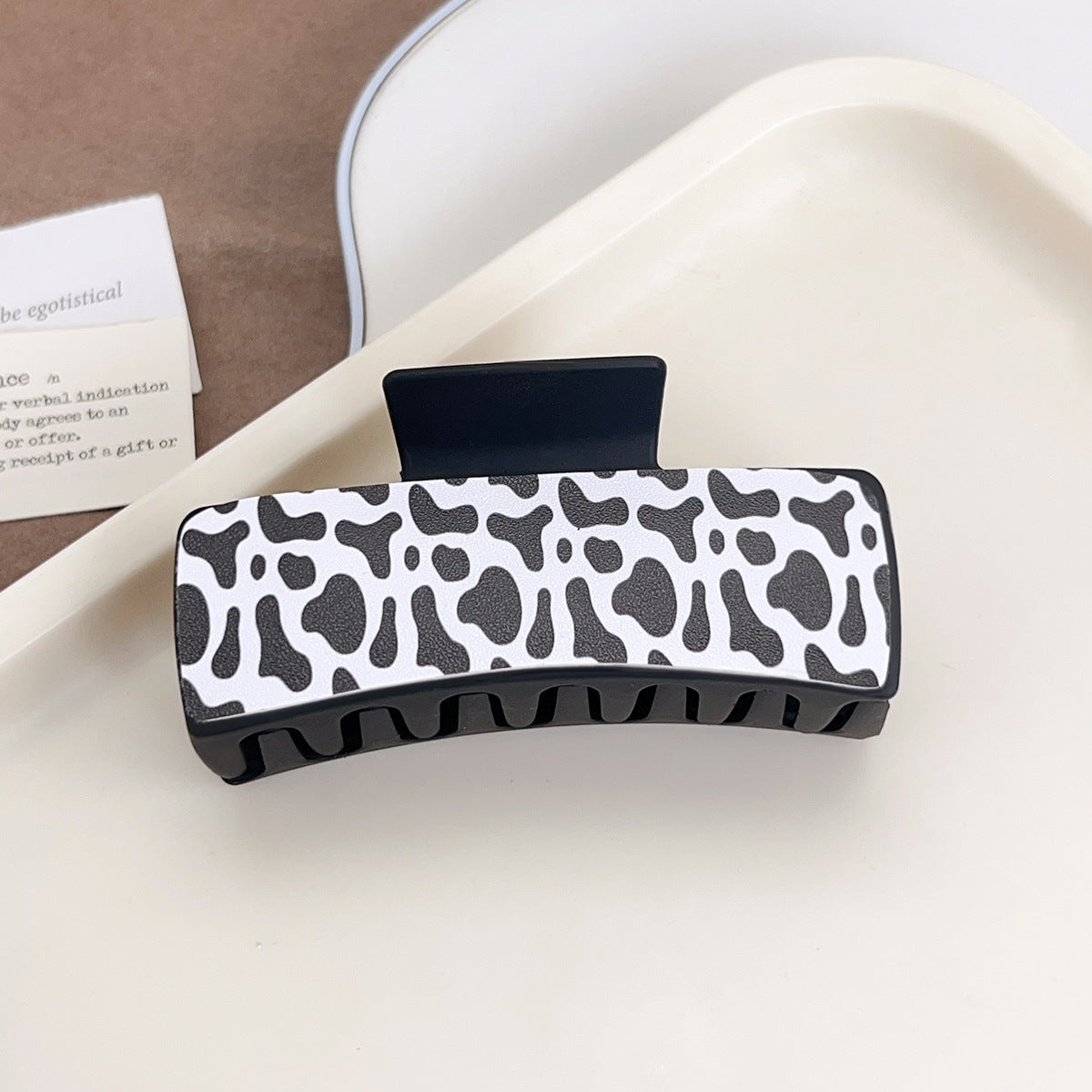 Western Cowgirl Hair Claw Clip, Retro Graphic Print