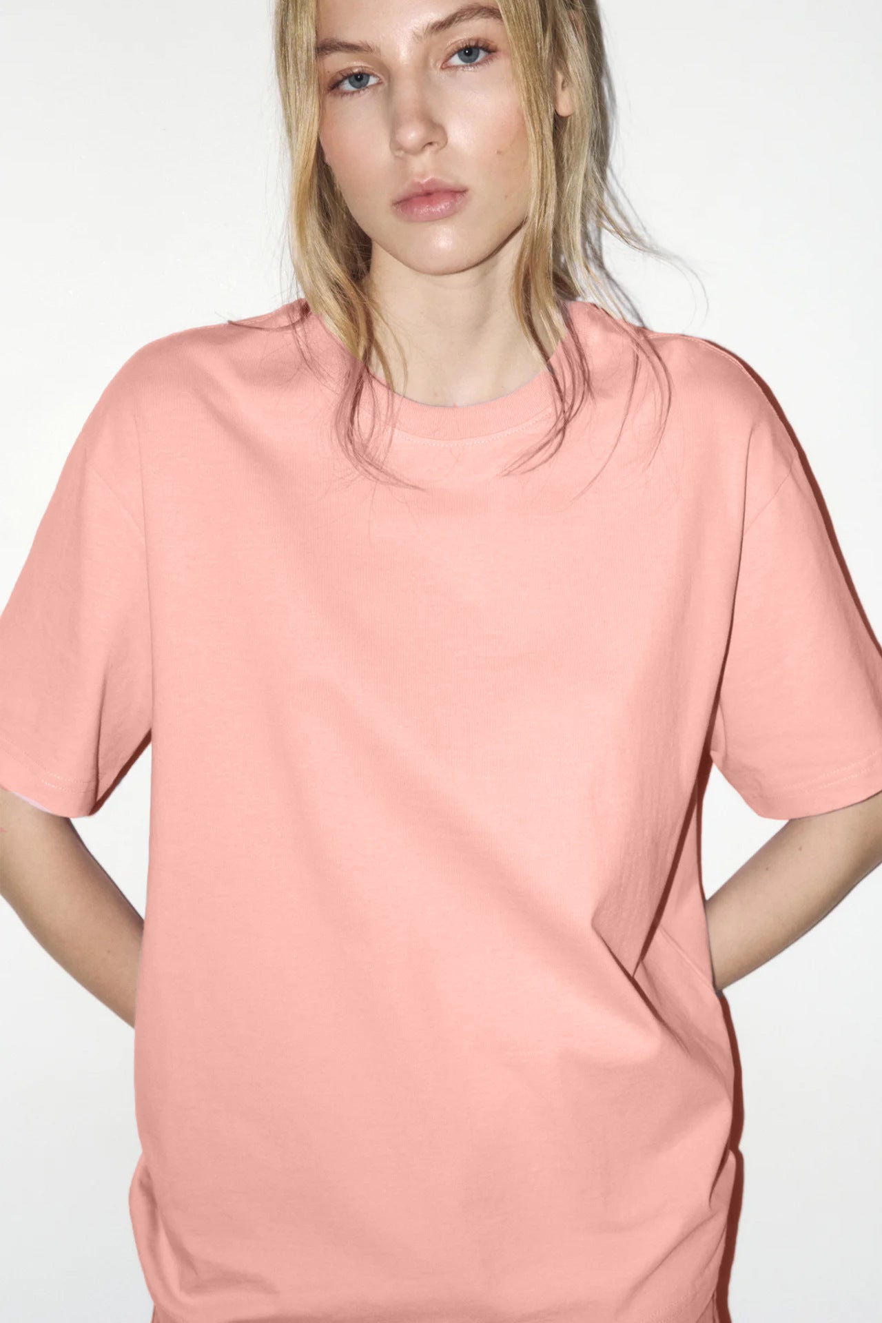 Oversized Cotton Tee Relaxed Fit Casual Streetwear