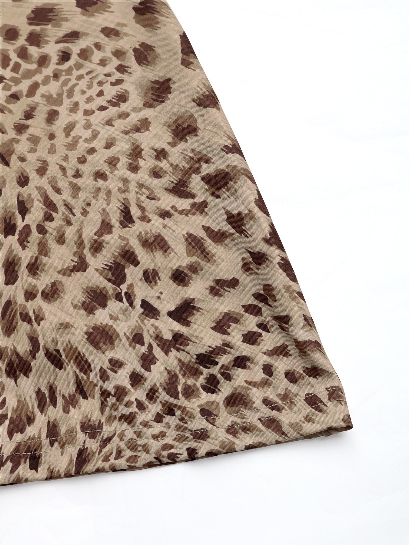 Sexy Sleeveless Leopard Bodycon Mini Cami Dress