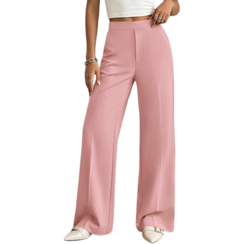 Women's High Waisted Wide Leg Dress Pants with Pockets