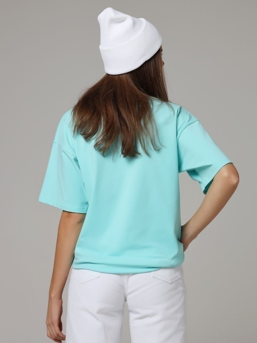 Solid Oversized T Shirt Loose Fit Crewneck Casual Tee