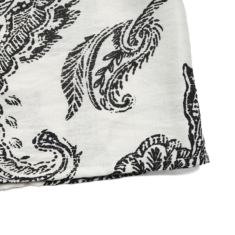 Paisley Print Maxi Dress V Neck Flutter Sleeve Boho