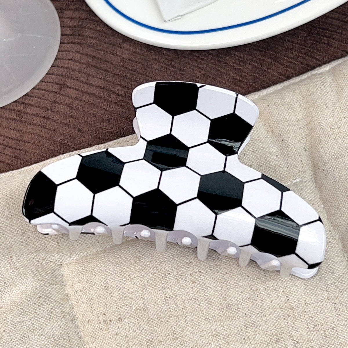 Soccer World Cup Large Hair Claw Clips for Thick Hair