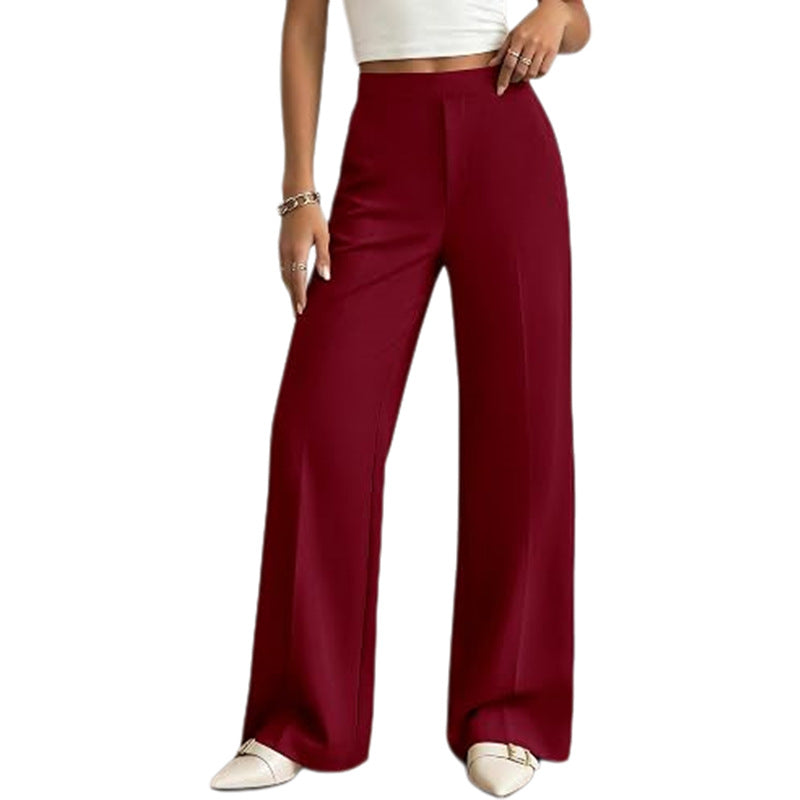 Women's High Waisted Wide Leg Dress Pants with Pockets