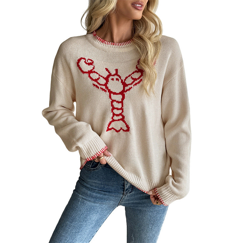 Casual Autumn Knitted Pullover Sweater