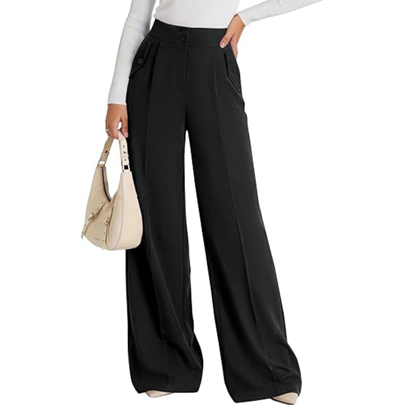 High Waist Wide Leg Dress Pants Business Casual Trousers