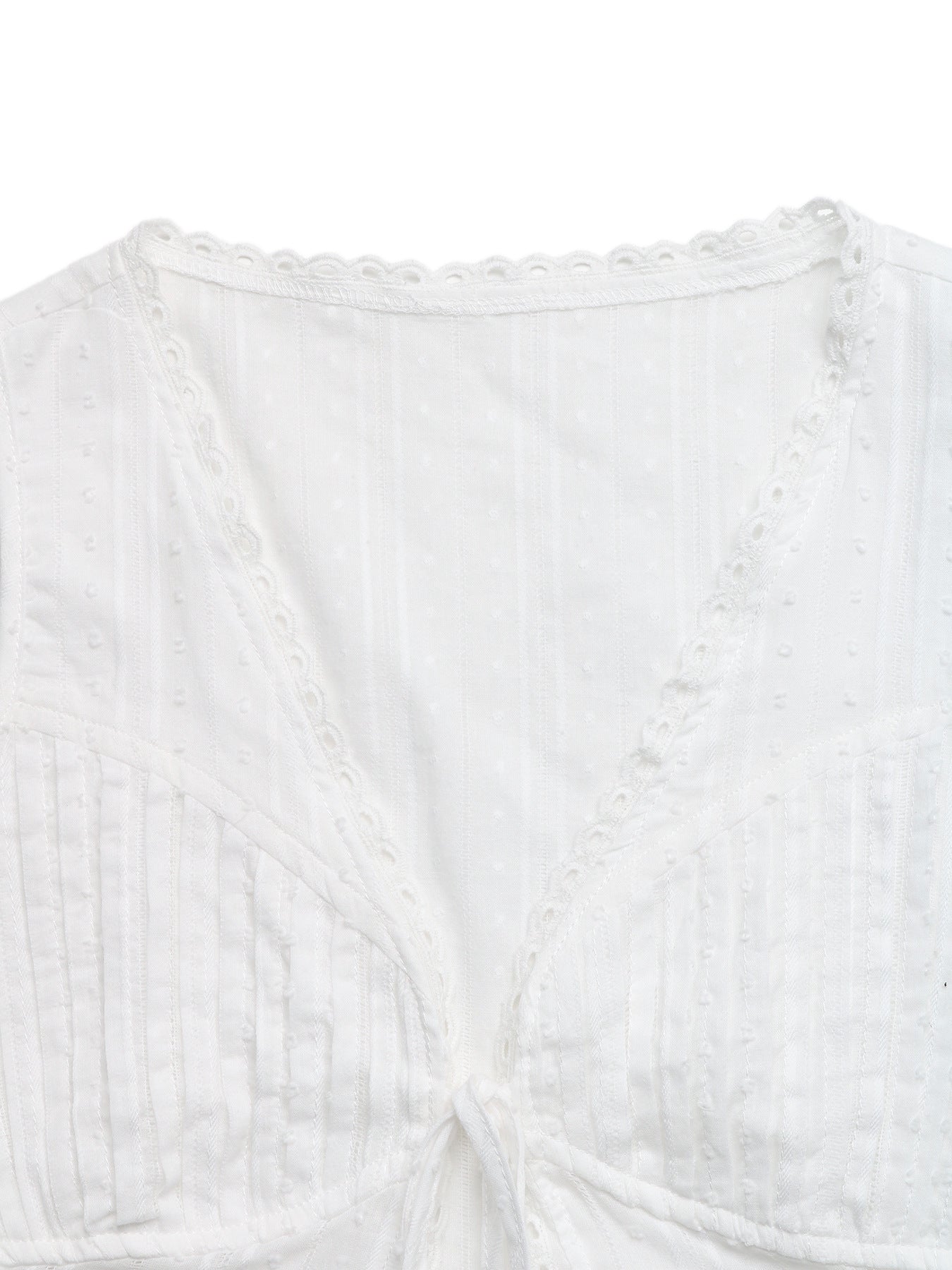 Solid Textured Top Boho Tie Front Sleeveless
