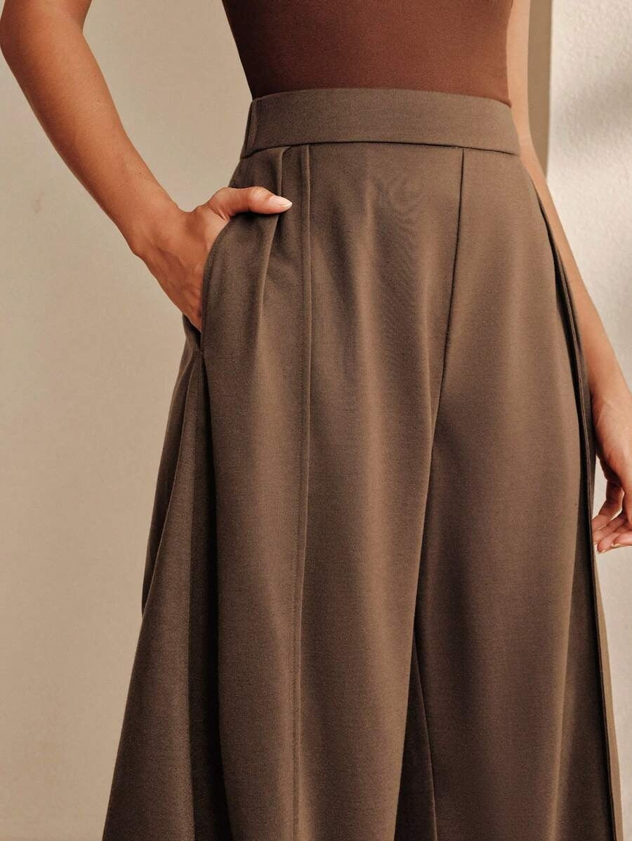 Women's High Waist Baggy Wide Leg Cotton Casual Pants