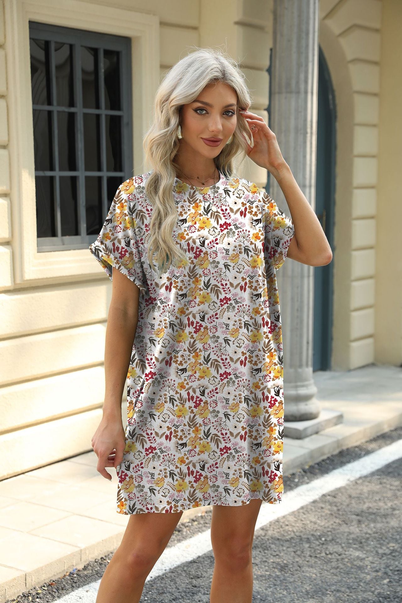 Women Casual Floral Sun Dress Sleeveless Summer Tank Dress
